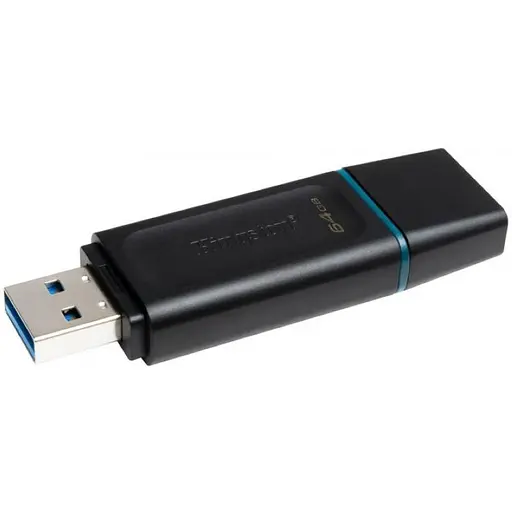 Флэш память USB Kingston DataTraveler Exodia 64GB USB 3.2 Gen 1 Black/Teal (DTX/64GB)
