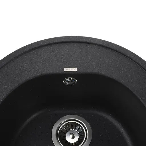 Кухонная мойка гранитная Globus Lux Martin черный металлик 510мм-А0001, Черный - фото 3