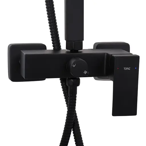 Душова система Topaz Odiss To 18802-H66-BL, Чорний матовий - фото 2