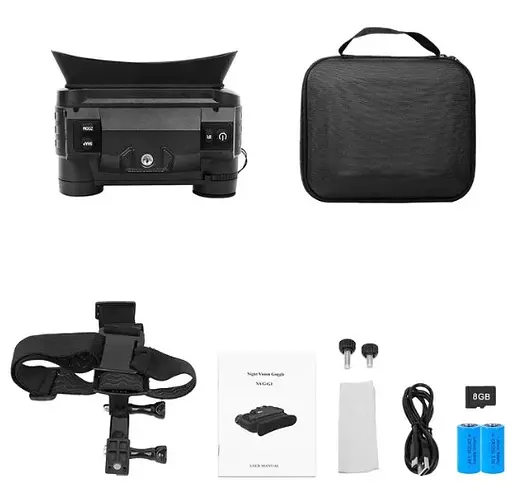 Прибор ночного видения G1 Night Vision 4.5х 1920x1080P невидимая волна 940nm с креплением на голову - фото 10