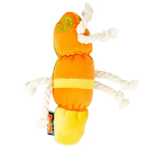 Игрушка мягкая для собак Agility муравей на хлопковом белом канате 16.5 см (30007-8)