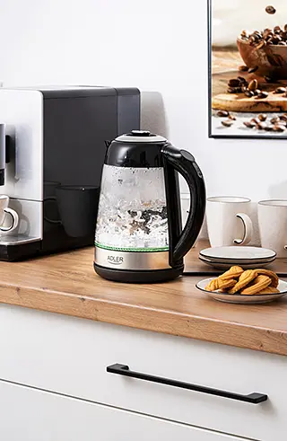 Стеклянный чайник 1.7 л с регулятором температуры Adler AD 1285 - фото 9