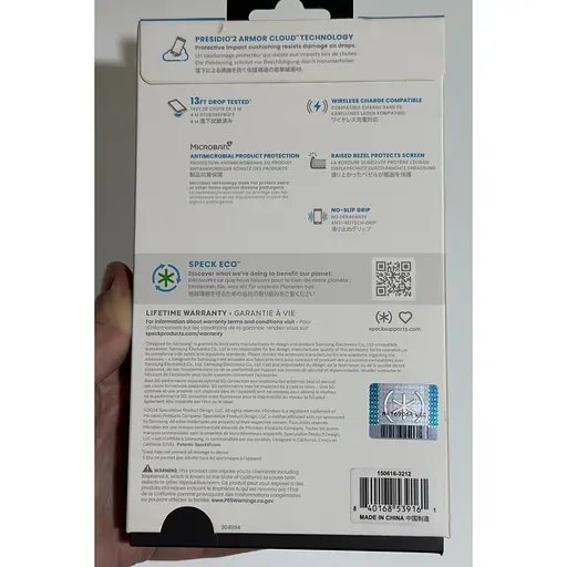 Протиударний чохол Speck Presidio2 Grip Samsung Galaxy S24 Plus/S25 Plus (6.7") Grey 150616-3212 - фото 3