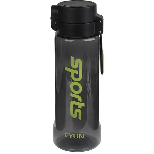 Пляшка для води спортивна Laprida SPORT пластикова 780 мл чорна/зелена (67-2632)