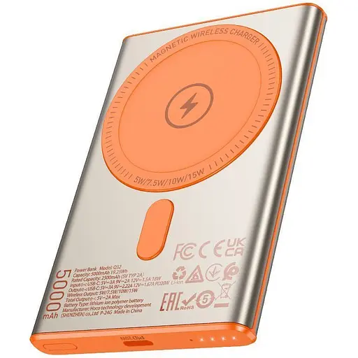 Внешний аккумулятор Hoco Q32 Bird 5000mAh 20W Titanium Gold [145010] - фото 2