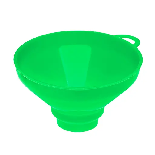 Воронка (лейка) Ø 15,5 см пластиковая с широким горлом на банку, Kitchette Зеленый 86410 - фото 5
