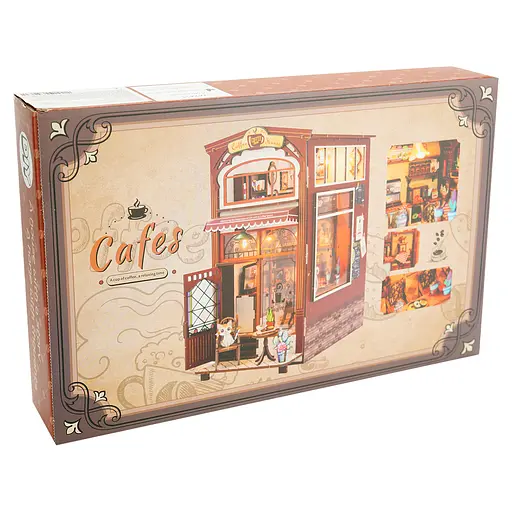 Конструктор CuteBee Дом кофе румбокс с LED подсветкой (985790) - фото 2