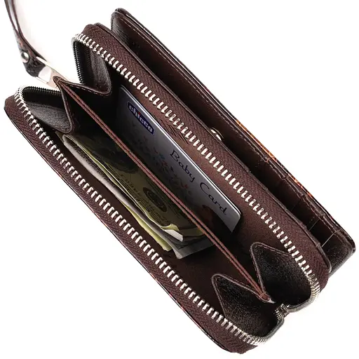 Жіночий шкіряний гаманець Canpellini 9.5х15.5х2.5 см acs0025529 - фото 5