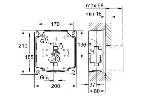 Змивний пристрій Grohe Rapido UMB 38787000, Хром - фото 3