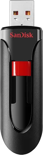 Флеш-накопичувач Sandisk Flash USB 2.0 Cruzer Glide 128Gb Black/Red (SDCZ60-128G-B35) - фото 1