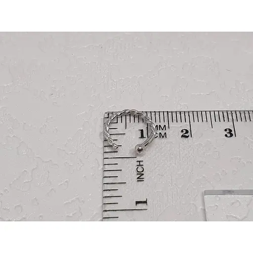 Серебряная серьга-пирсинг в нос Dear. 1056С - фото 3