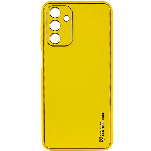 Кожаный чехол Epik Xshield для Samsung Galaxy A05s Желтый / Yellow