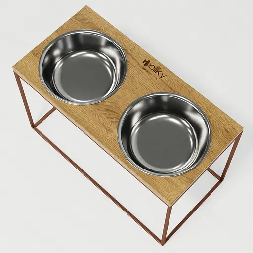 Hollky Base XXL40 — миски на підставці для дуже великих собак (2 × 2,8 л) - фото 8