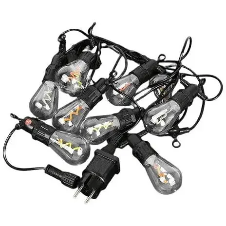 Вулична ретрогірлянда Stenson R95899 IP65 Спіральні лампочки 5 м - фото 1