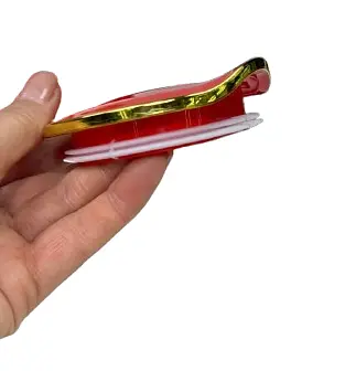 Новогодняя кружка Olens 102-1084-1 Золотой год керамическая с крышкой и ложкой 370 мл Красная - фото 2