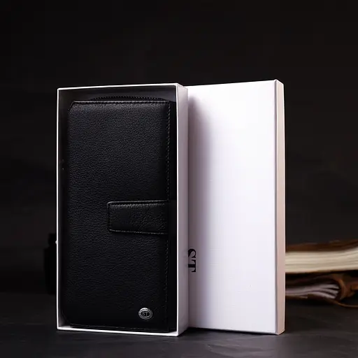 Шкіряний жіночий гаманець ST Leather 10.5х20х3 см acs0026959 - фото 9