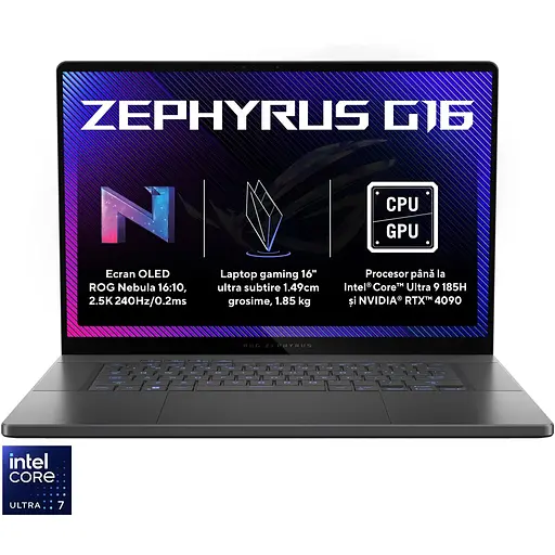 Ігровий ASUS ROG Zephyrus G16 GU605MI Ultra 7 155H 4.8GHz, 16", QHD+, OLED, 240Hz, 32GB