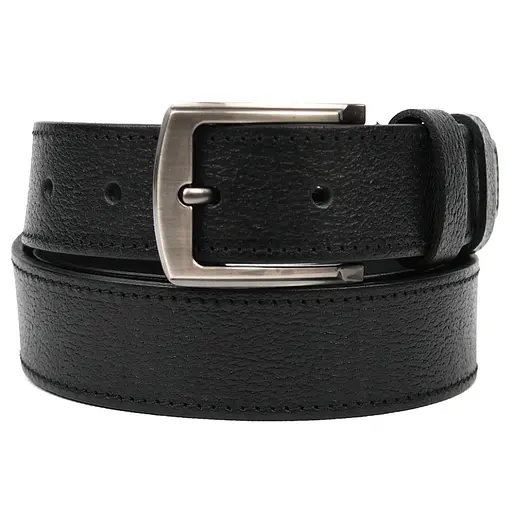Ремінь шкіряний LIMARY чоловічий чорний шкіра буйвола acs0032081 - фото 4