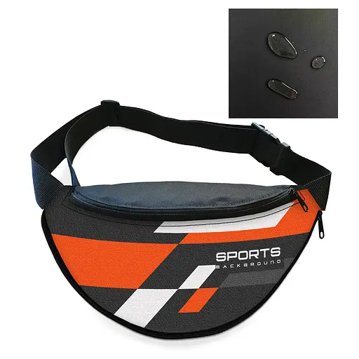 Сумка-бананка мужская/женская Sport 32×16 см с расширителем поясная сумка или сумка через плечо (02902)