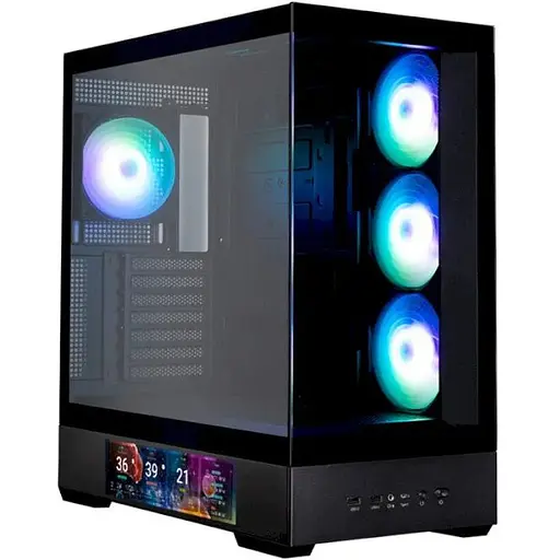 Корпус Zalman P40 DS, чорний, Mid Tower, без БЖ, для ATX / Micro ATX / Mini ITX, 1xType-C / 2xUSB 3.0, макс. CPU - 165 мм / VGA - - фото 1