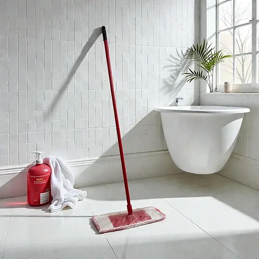 Плоская швабра с микрофибровой насадкой для мытья пола Серый 88131 - фото 10