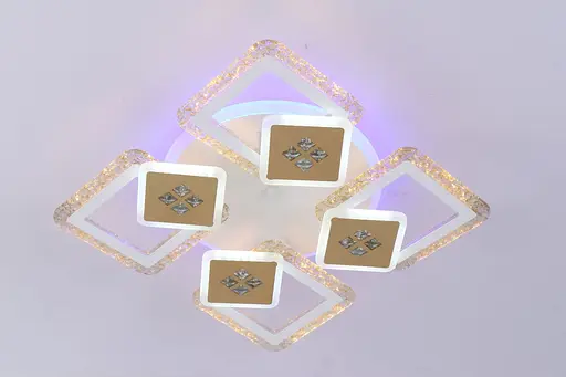 Люстра светодиодная VALESO V K39940-4 4 1 WT gold с пультом