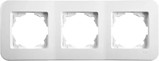 Рамка потрійна VIKO Rollina горизонтальна Біла (90480053)