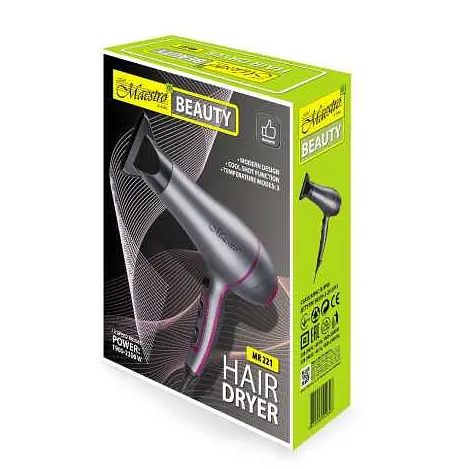 Фен для сушіння та укладання волосся Maestro MR 221 - фото 2