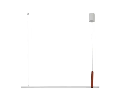 Підвісний світлодіодний світильник G 2810/1100 44W Білий+Штучна шкіра - фото 2