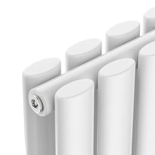 Вертикальний радіатор Navin Ellipse Double 480x1800-8, anticor, білий 10-012033-4880, Білий - фото 4