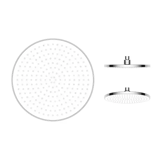 Верхний душ Imprese LSR d230 мм, ABS хром f02600101AJ, Хром - фото 1