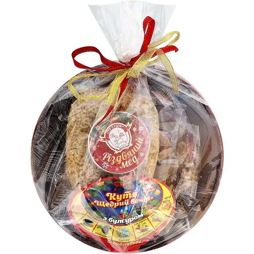 Набір для приготування Кутя Щедрий вечір з булгуром в глиняній тарілці 555 г