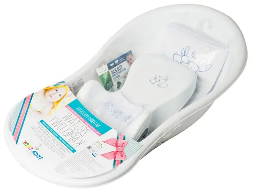 Ванна з набором аксесуарів Tega Baby 86 см white - фото 1