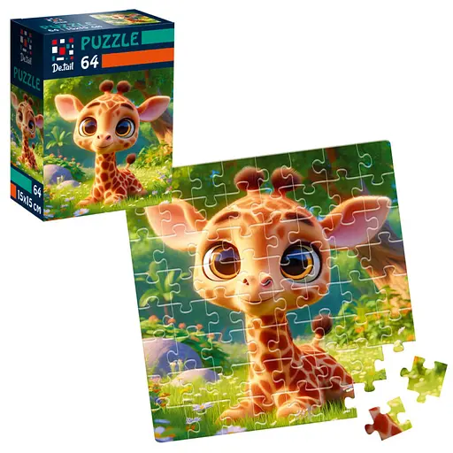 Пазли De.tail Малий жираф, 64 деталі, DT1234-13