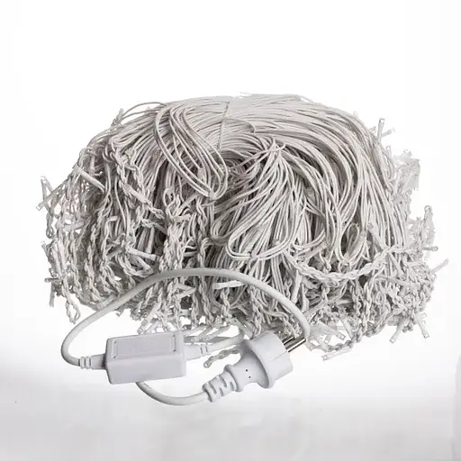 Вулична гірлянда Бахрома GarlandoPro 50 м 840 LED білий дріт Синій 50MWBL - фото 3