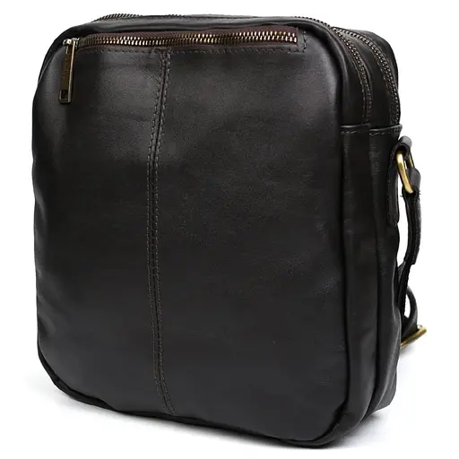 Кожаная сумка мессенджер Tarwa из кожи Наппа 24х26х7 см sum0028352 - фото 6