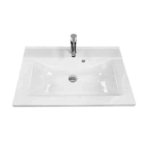 Раковина Adamant умивальник QUANTO штучний камінь прямокутна - фото 3