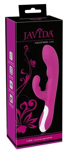 Вибратор-кролик Javida Heating Vibe 22 см розовый - фото 12