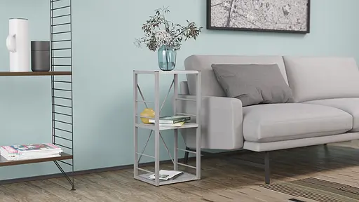 Етажерка 3/34 Ferrum-decor Серії Коннект 73x34x28 сірий ДСП Бетон 16мм (FRD-105545) - фото 2