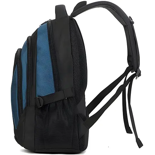 Універсальний міський рюкзак Justpack з ортопедичною спинкою 26х42х18 см синій (8853) - фото 2