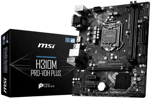 Материнская плата MSI H310 Pro-VDH Plus LGA 1151v2 (H310 PRO-VDH PLUS) Б/У - фото 1