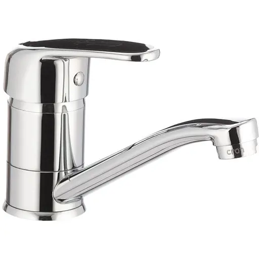 Змішувач для умивальника CRON MAGIC 004 чорна ручка (CR0107) - фото 1