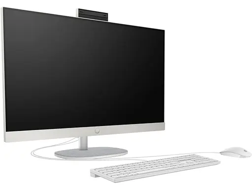 Компьютер персональный моноблок HP All-in-One 27" FHD IPS AG AMD R5-7520U 16GB F512GB UMA WiFi кл+м DOS белый - фото 2