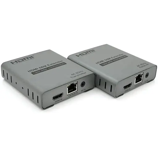 Одноканальный активный удлинитель HDMI сигнала кабелем UTP. Дальность передачи: до 120 метров, cat5e/cat6e поддержка 4K60HZ