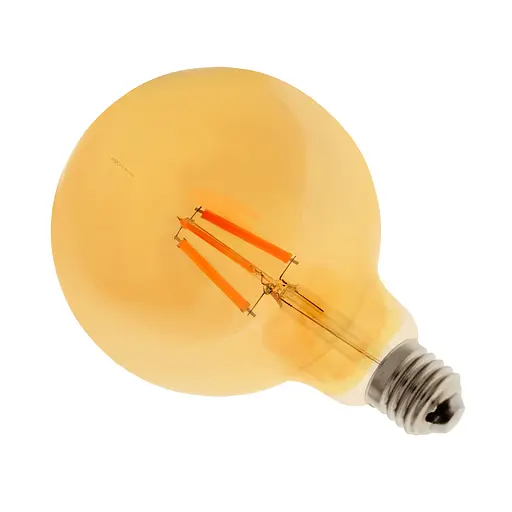 Лампа Brille світлодіодна LED 12W E27 WW G125 Amber 220 В - фото 3