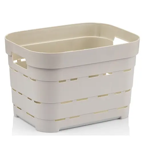 Корзина Idea Home Pyramid без крышки 5 л 24x17.5x16 см бежевая (00612 Bej)