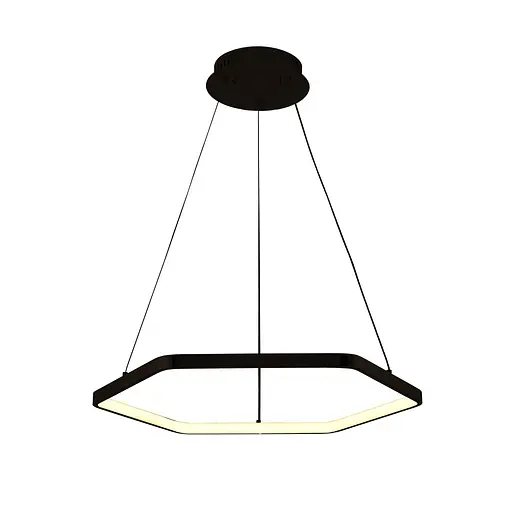 Люстра подвесная светодиодная Sirius LCD3024 BK черная