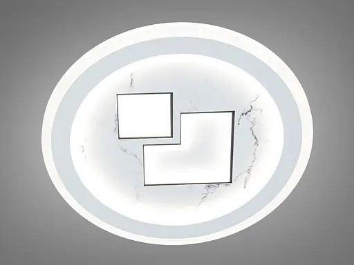 Сучасний круглий світлодіодний світильник потужністю 48 Вт, білий - фото 1