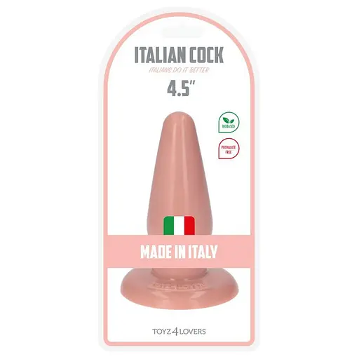 Анальна пробка Toyz4lovers Anal Italian Cock 4.5'' 12 см тілесний - фото 4