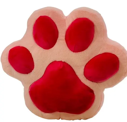 М’яка іграшка Подушка Лапка, середня, рожево-малинова, 45 см